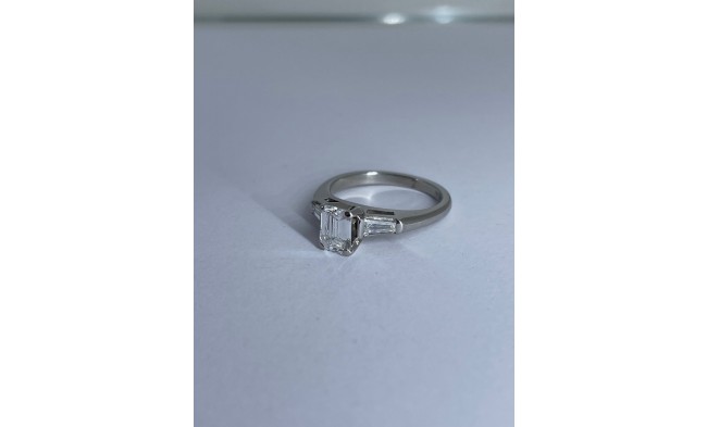 Emerald cut diamond engagement ring IMG 6334
