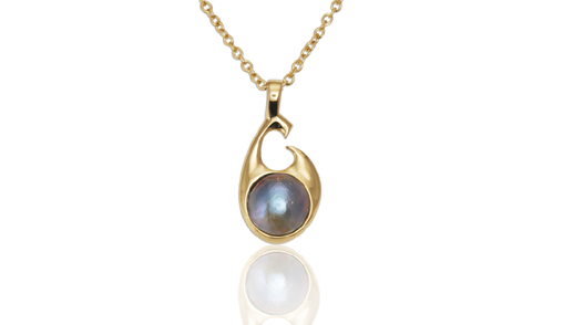full image for Pacific blue pearl pendant 482