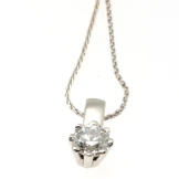 SOLD..0.50ct round brilliant diamond pendant