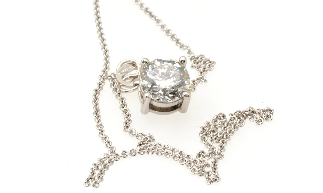 1.28ct Diamond solitaire pendant - Aurum Fine Jewellery, Auckland NZ