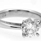SOLD..One carat diamond solitaire in Platinum