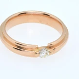 18ct Rose gold diamond band