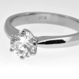 SOLD...Diamond six claw solitaire
