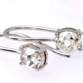 SOLD...Antique cut Diamond earrings
