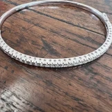 Modern Diamond snap bangle